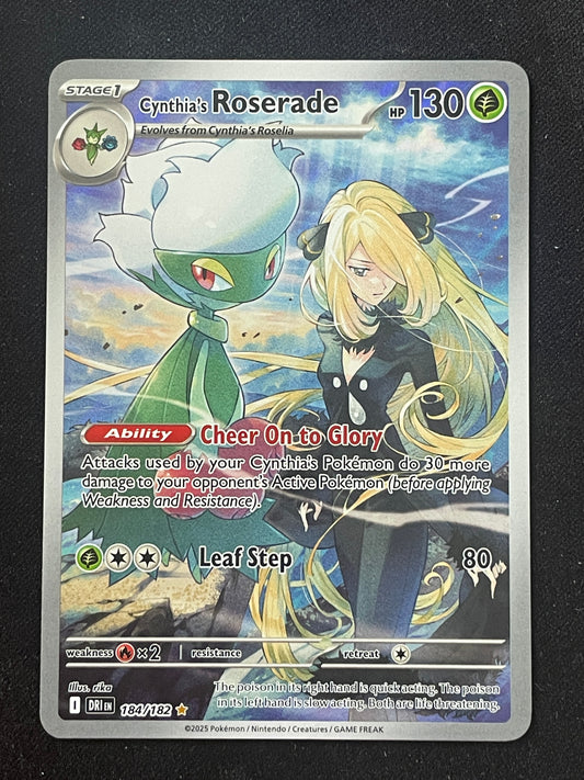 2025 Pokemon SV DRIen Destined Rivals 184/182 Cynthia's Roserade