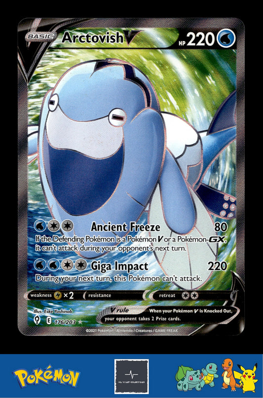 2021 Pokemon TCG SWSH Evolving Skies 176/203 Arctovish V