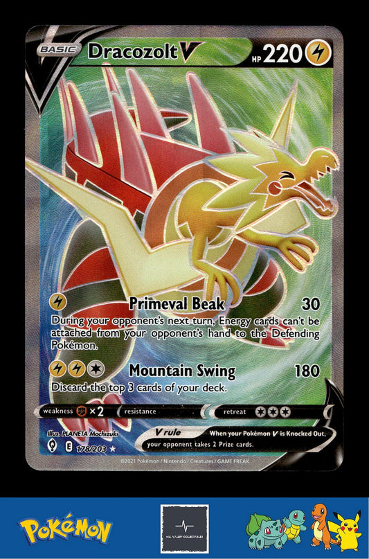2021 Pokemon TCG SWSH Evolving Skies 178/203 Dracozolt V