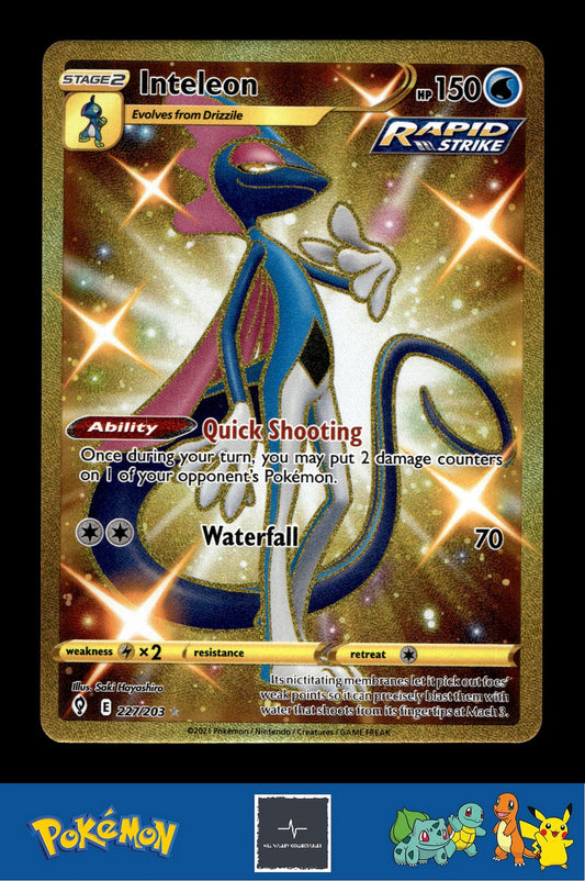2021 Pokemon TCG SWSH Evolving Skies 227/203 Inteleon