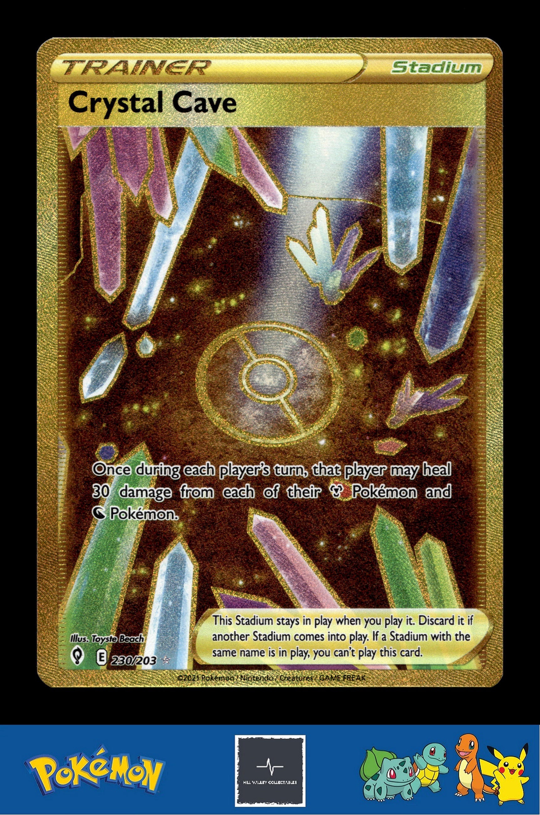 2021 Pokemon TCG SWSH Evolving Skies 230/203 Crystal Cave