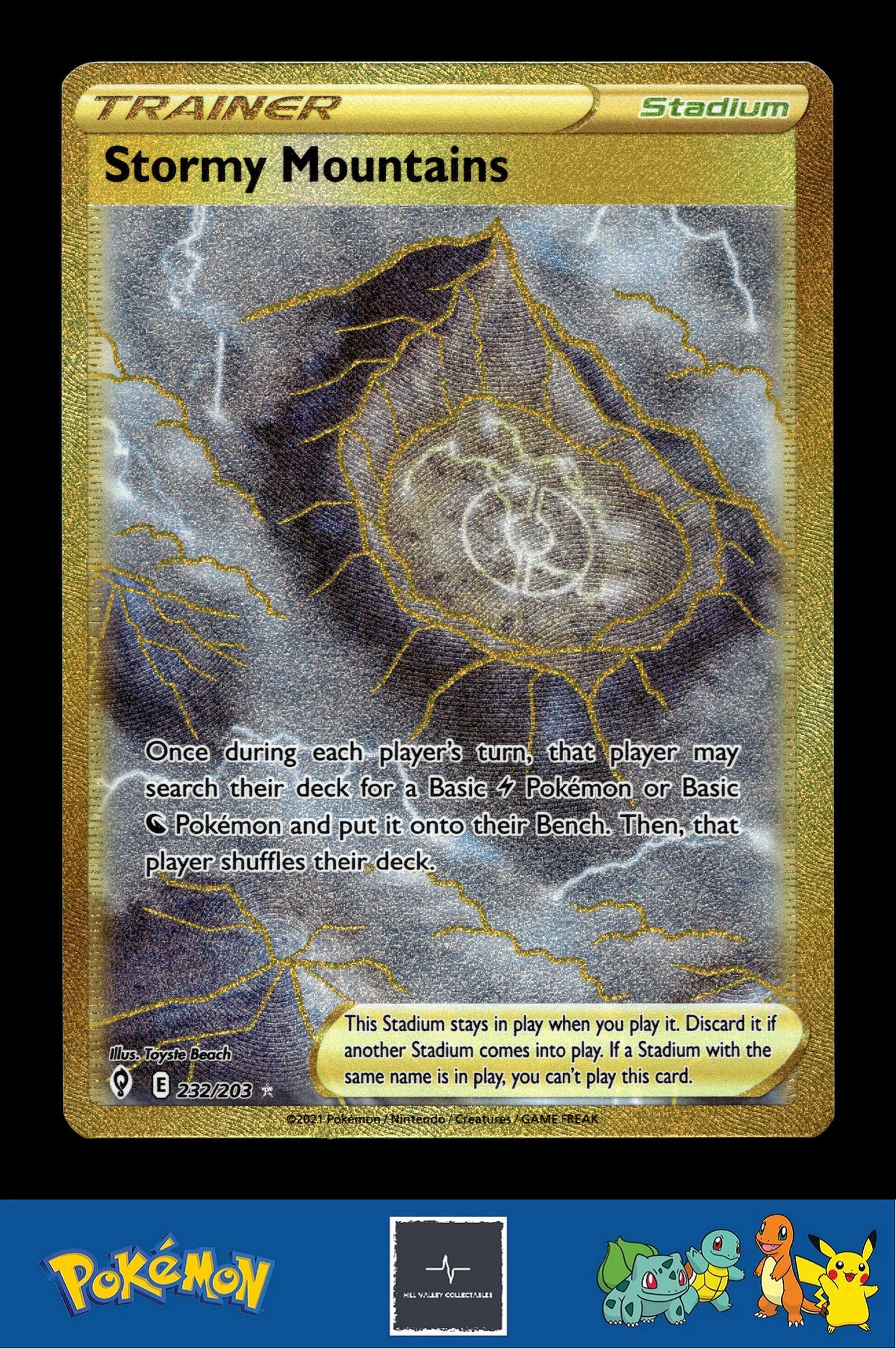 2021 Pokemon TCG SWSH Evolving Skies 232/203 Stormy Mountains