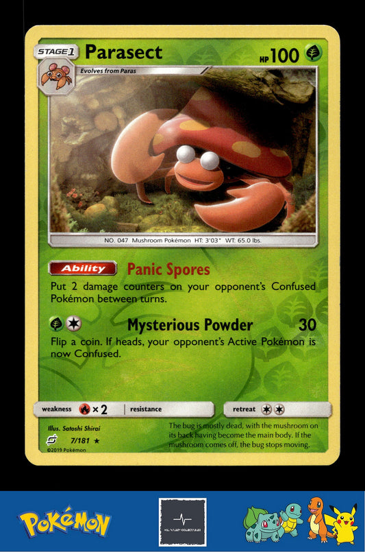 2019 Pokemon SM Team Up 7/181 Parasect Reverse