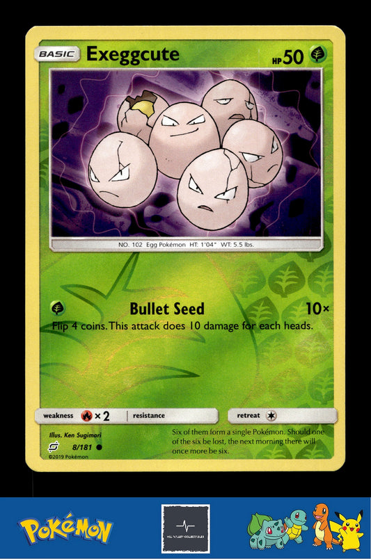 2019 Pokemon SM Team Up 8/181 Exeggcute Reverse