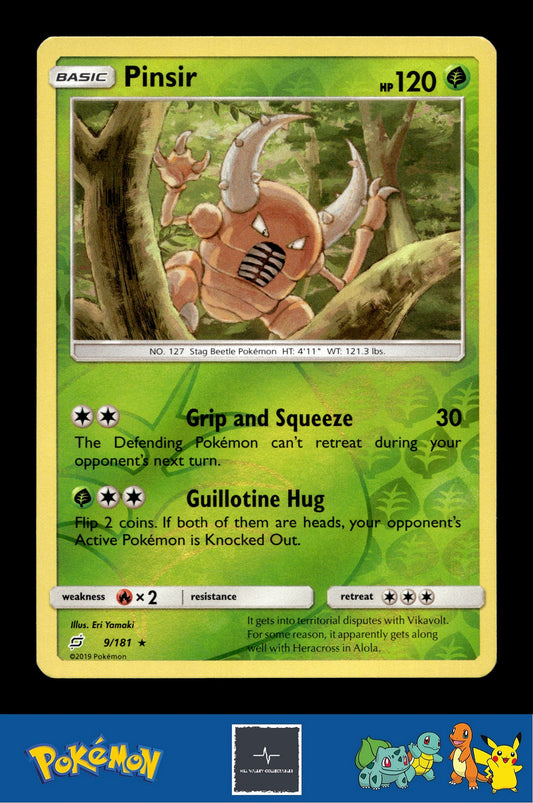 2019 Pokemon SM Team Up 9/181 Pinsir Reverse