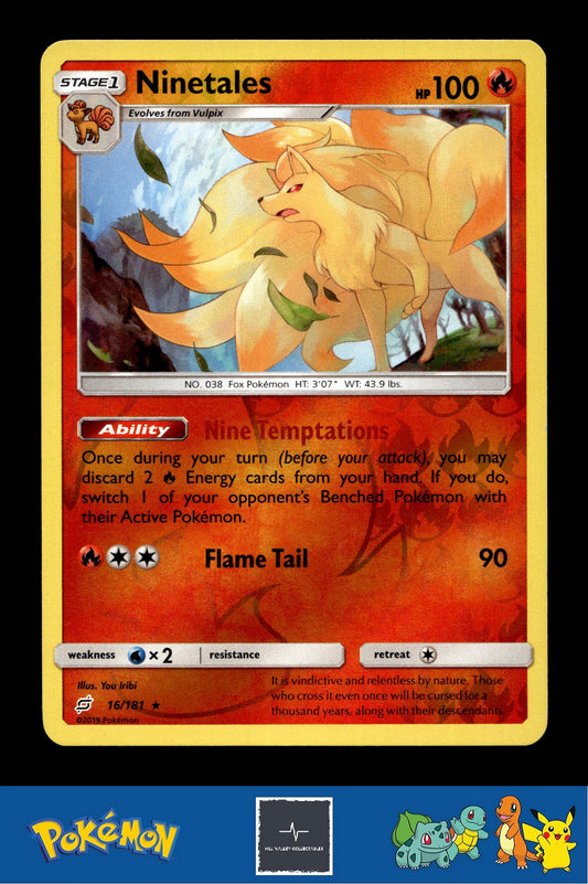 2019 Pokemon SM Team Up 16/181 Ninetales Reverse
