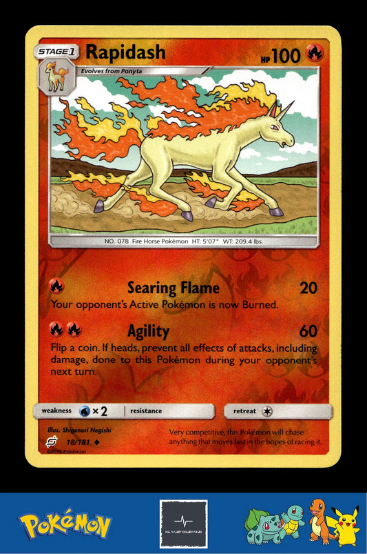 2019 Pokemon SM Team Up 18/181 Rapidash Reverse