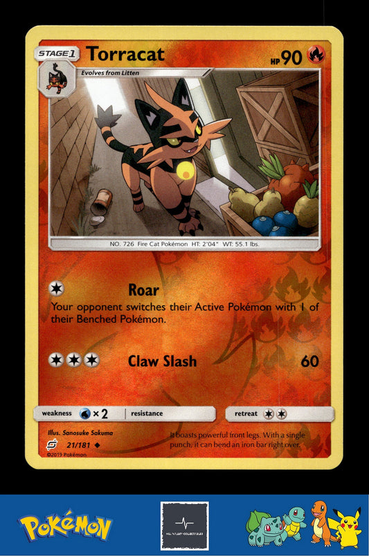 2019 Pokemon SM Team Up 21/181 Torracat Reverse