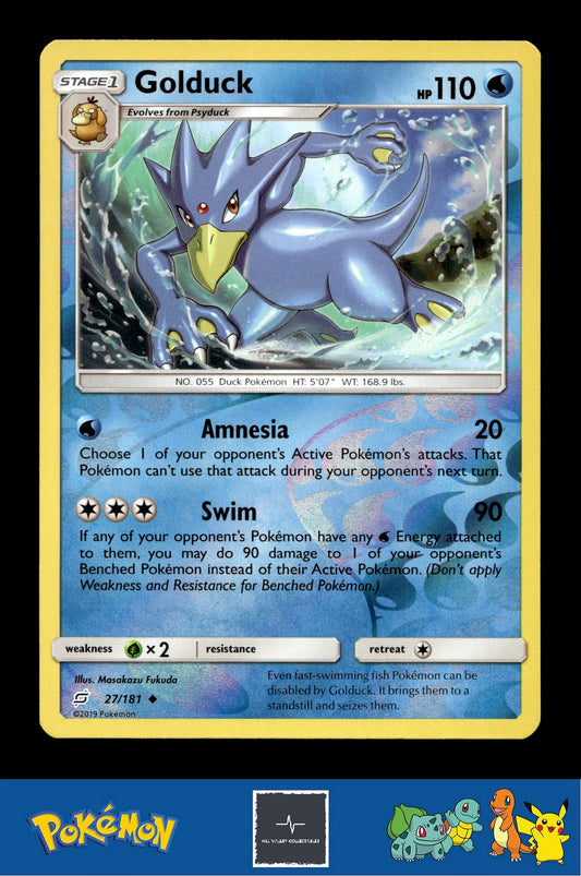 2019 Pokemon SM Team Up 27/181 Golduck Reverse