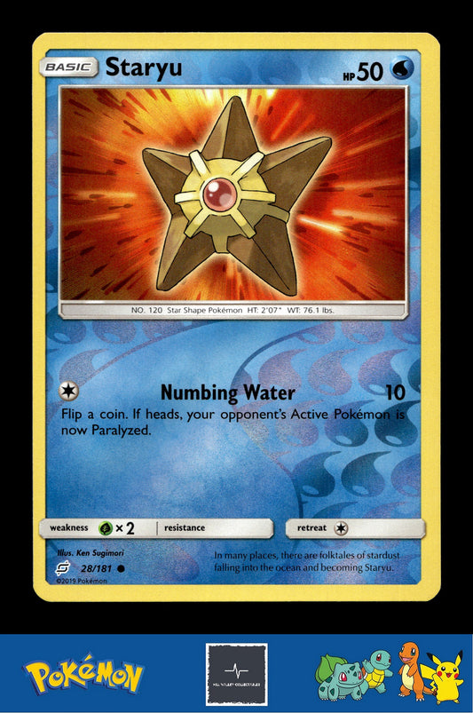 2019 Pokemon SM Team Up 28/181 Staryu Reverse