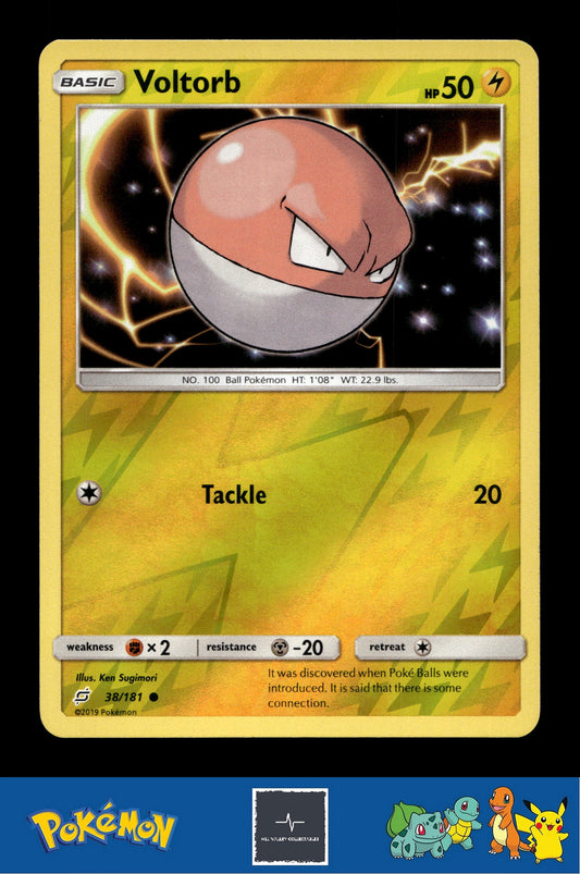 2019 Pokemon SM Team Up 38/181 Voltorb Reverse