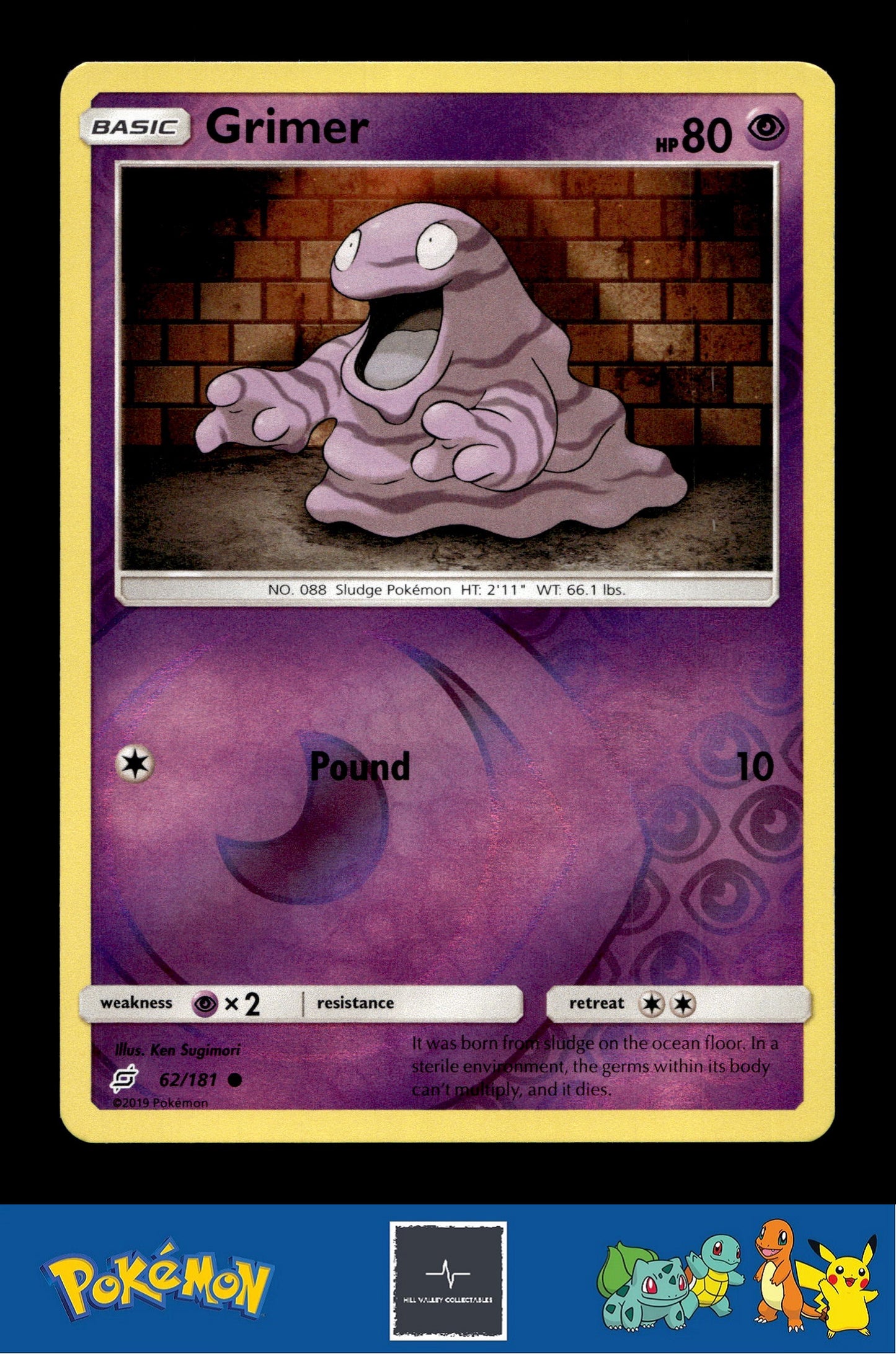 2019 Pokemon SM Team Up 62/181 Grimer Reverse