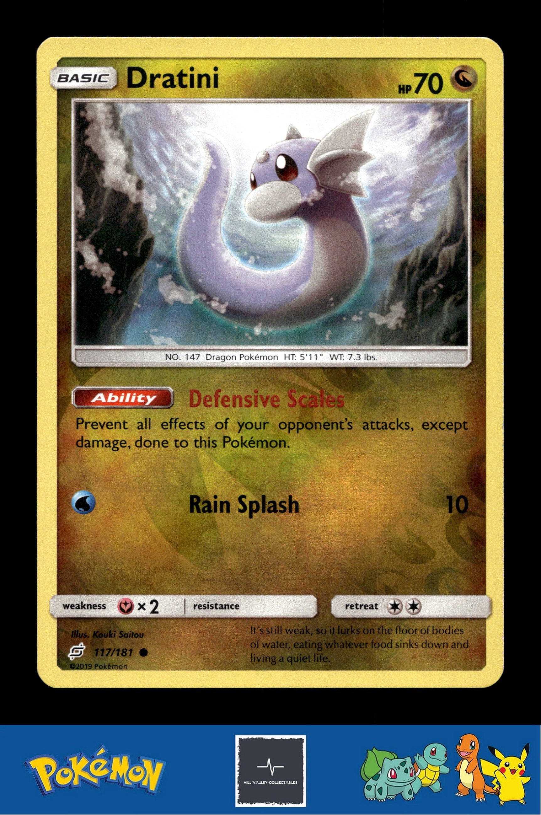 2019 Pokemon SM Team Up 117/181 Dratini Reverse