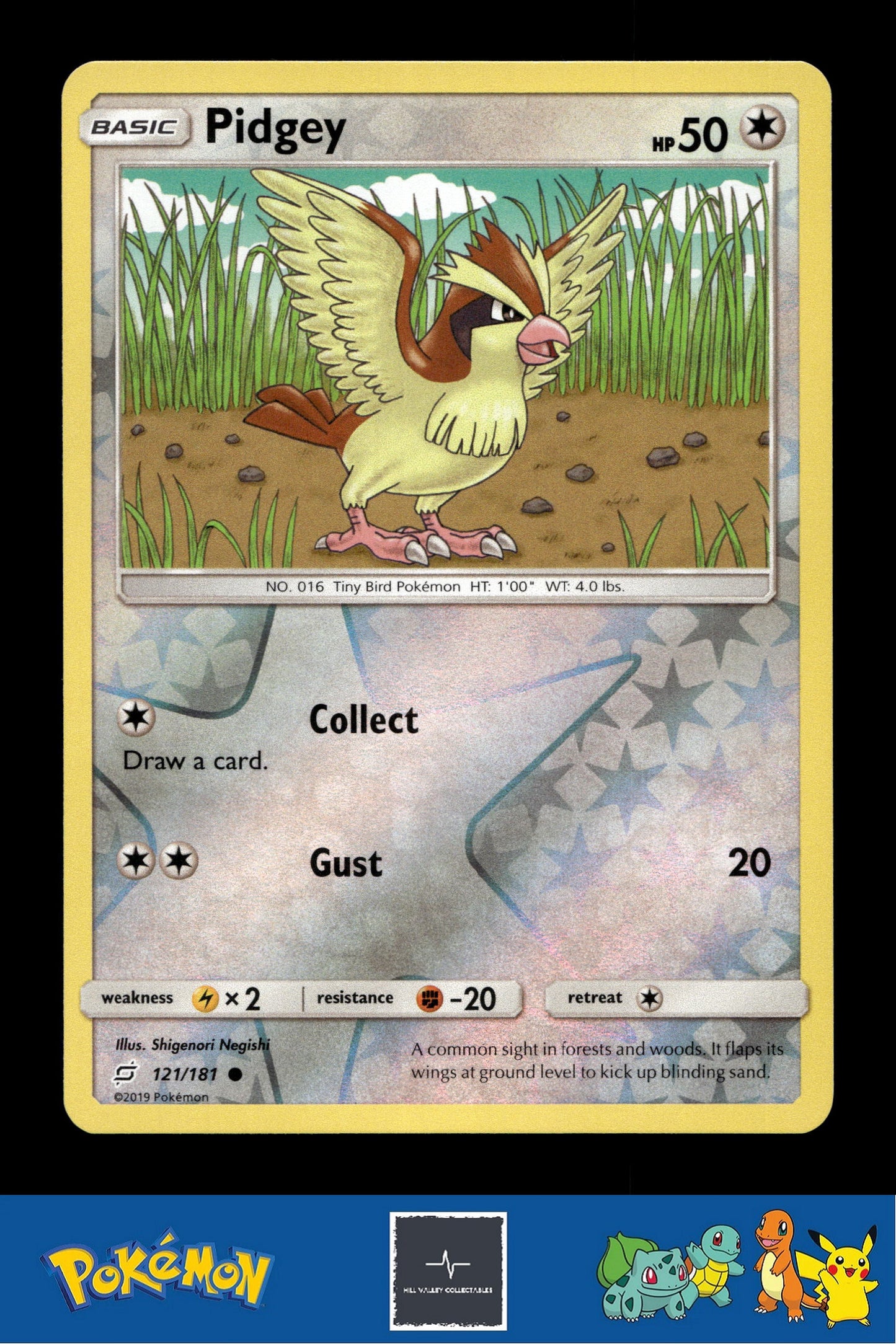 2019 Pokemon SM Team Up 121/181 Pidgey Reverse