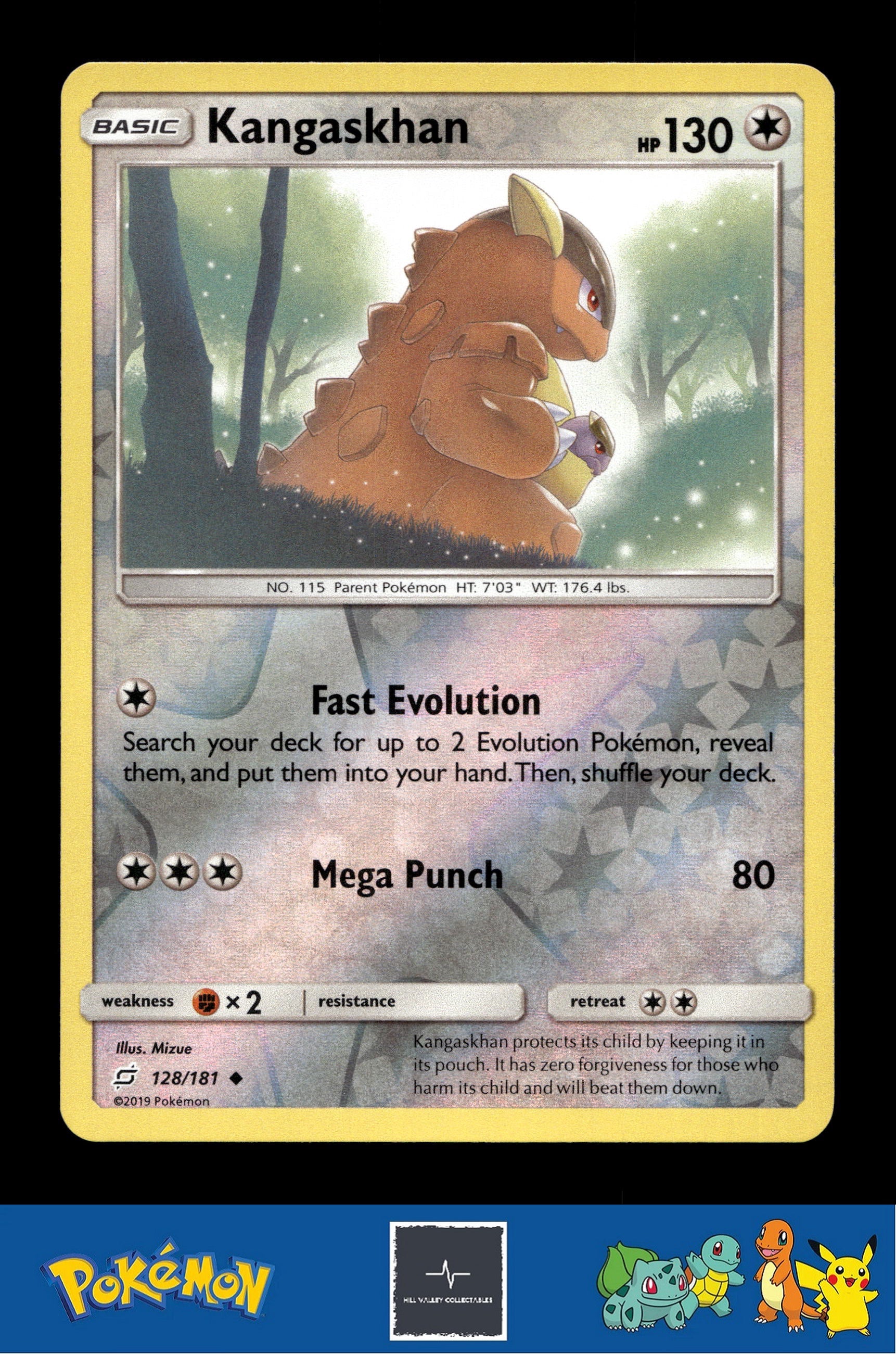 2019 Pokemon SM Team Up 128/181 Kangaskhan Reverse