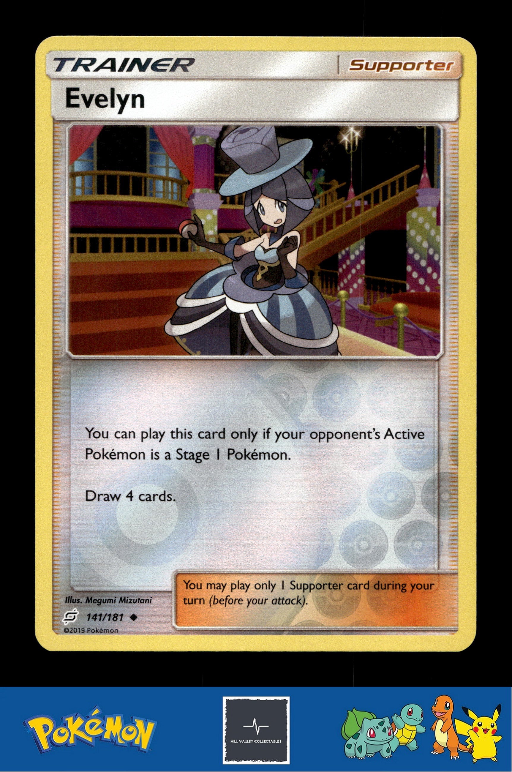 2019 Pokemon SM Team Up 141/181 Evelyn Reverse