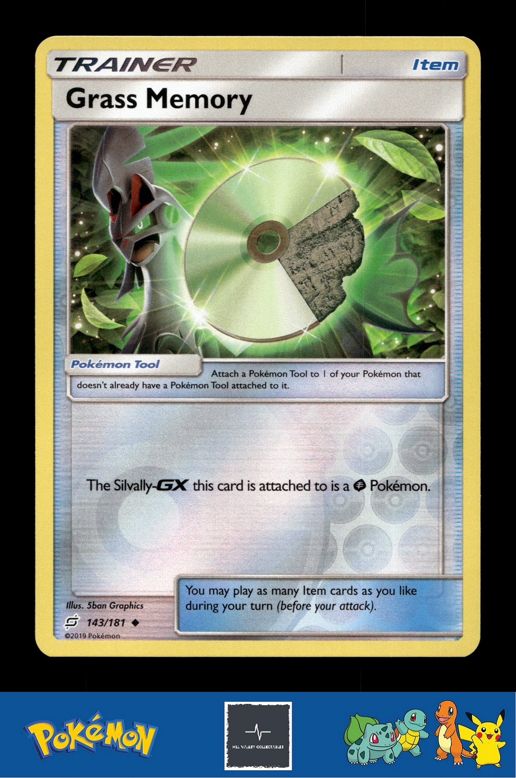2019 Pokemon SM Team Up 143/181 Grass Memory Reverse