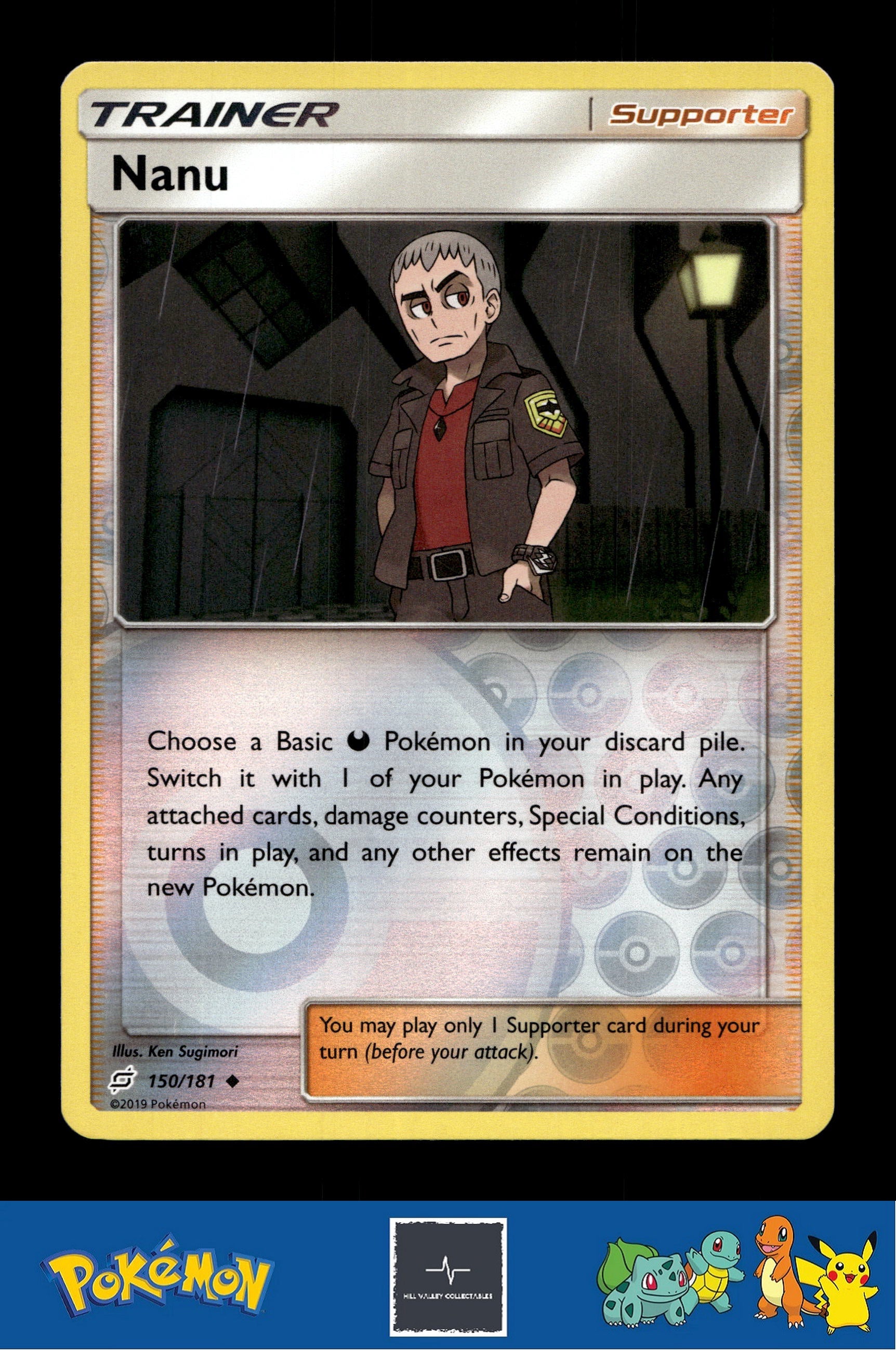 2019 Pokemon SM Team Up 150/181 Nanu Reverse