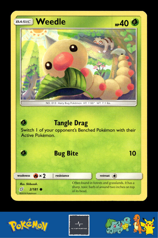 2019 Pokemon SM Team Up 2/181 Weedle