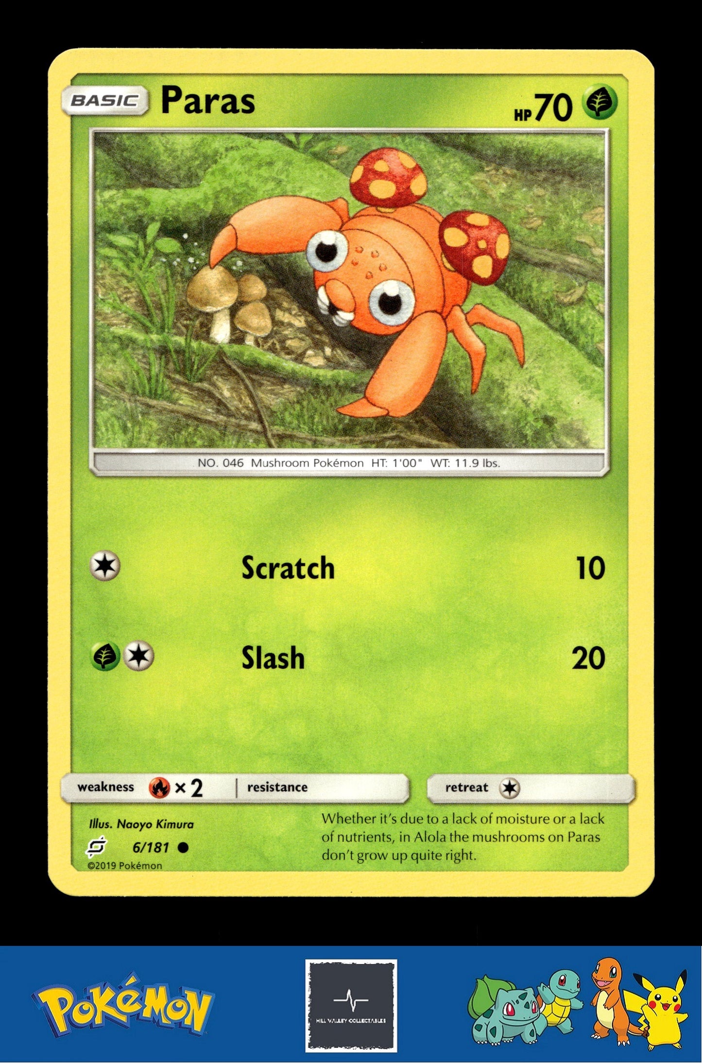 2019 Pokemon SM Team Up 6/181 Paras