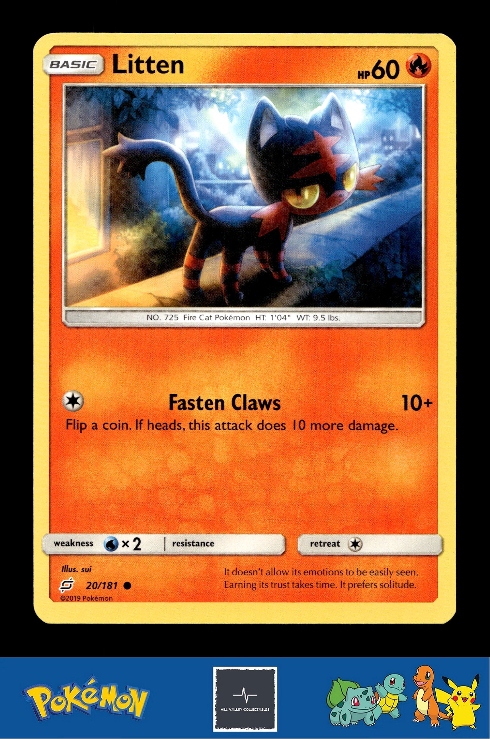 2019 Pokemon SM Team Up 20/181 Litten