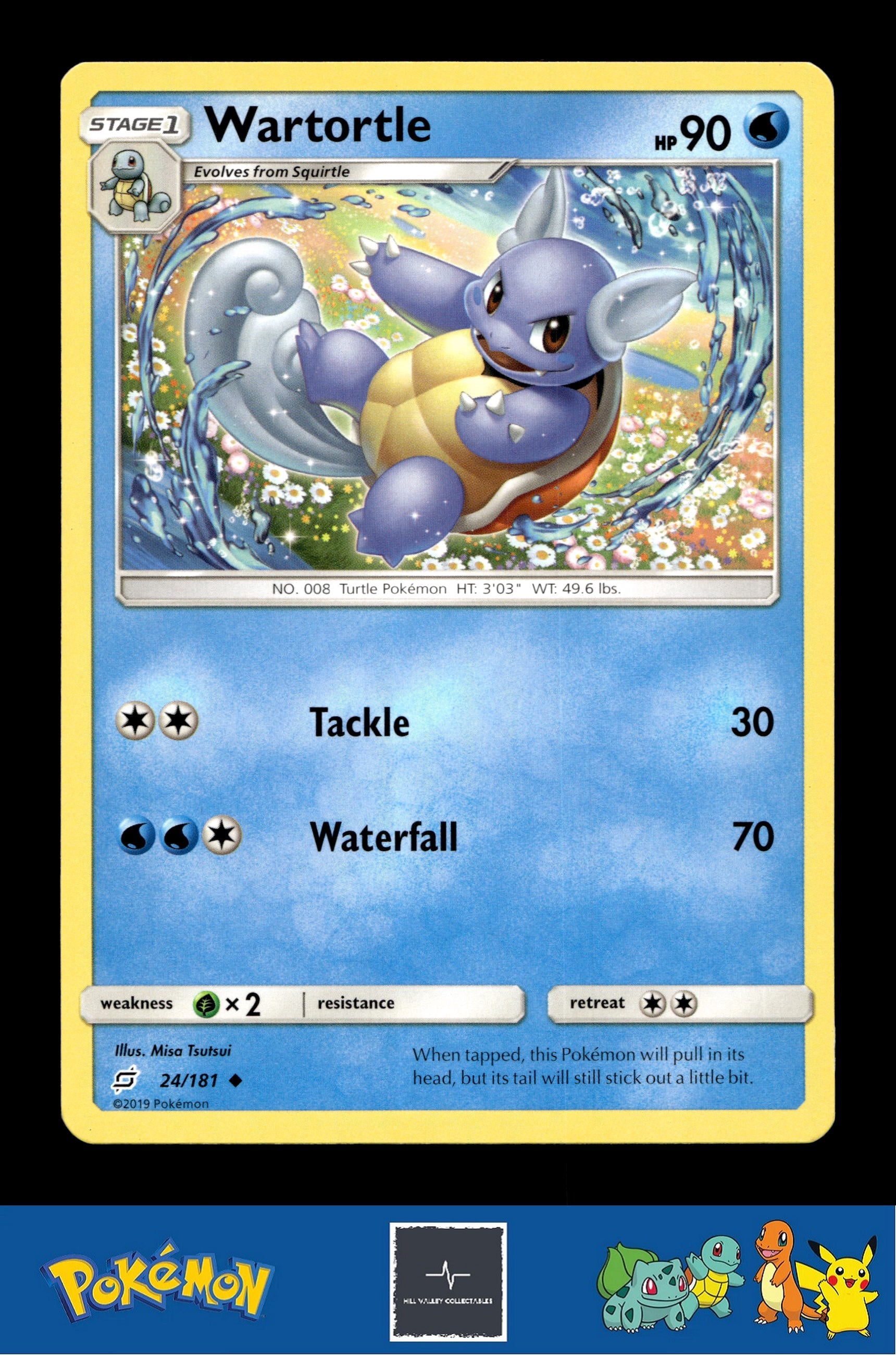 2019 Pokemon SM Team Up 24/181 Wartortle