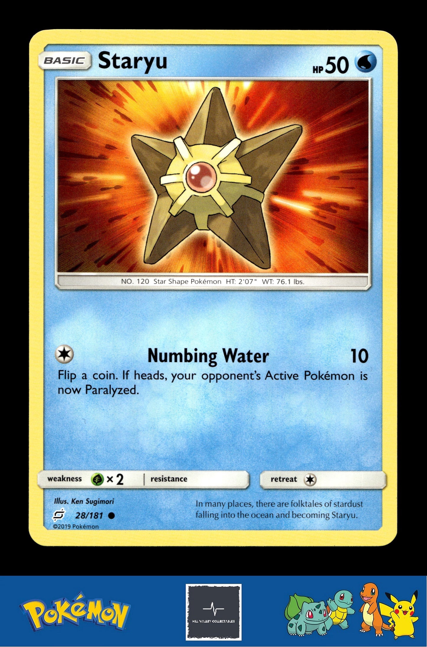 2019 Pokemon SM Team Up 28/181 Staryu