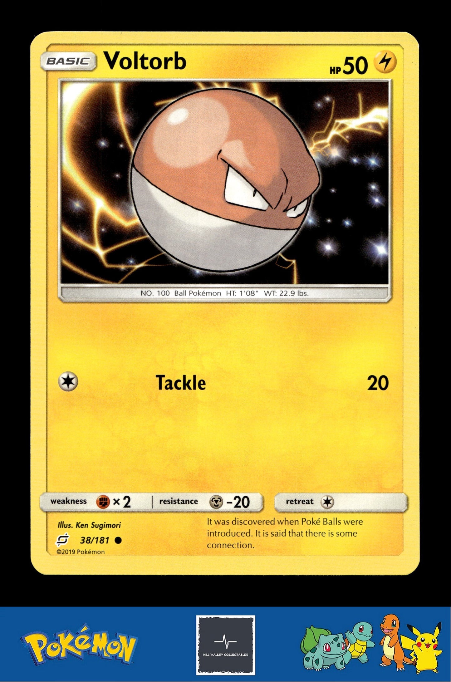 2019 Pokemon SM Team Up 38/181 Voltorb