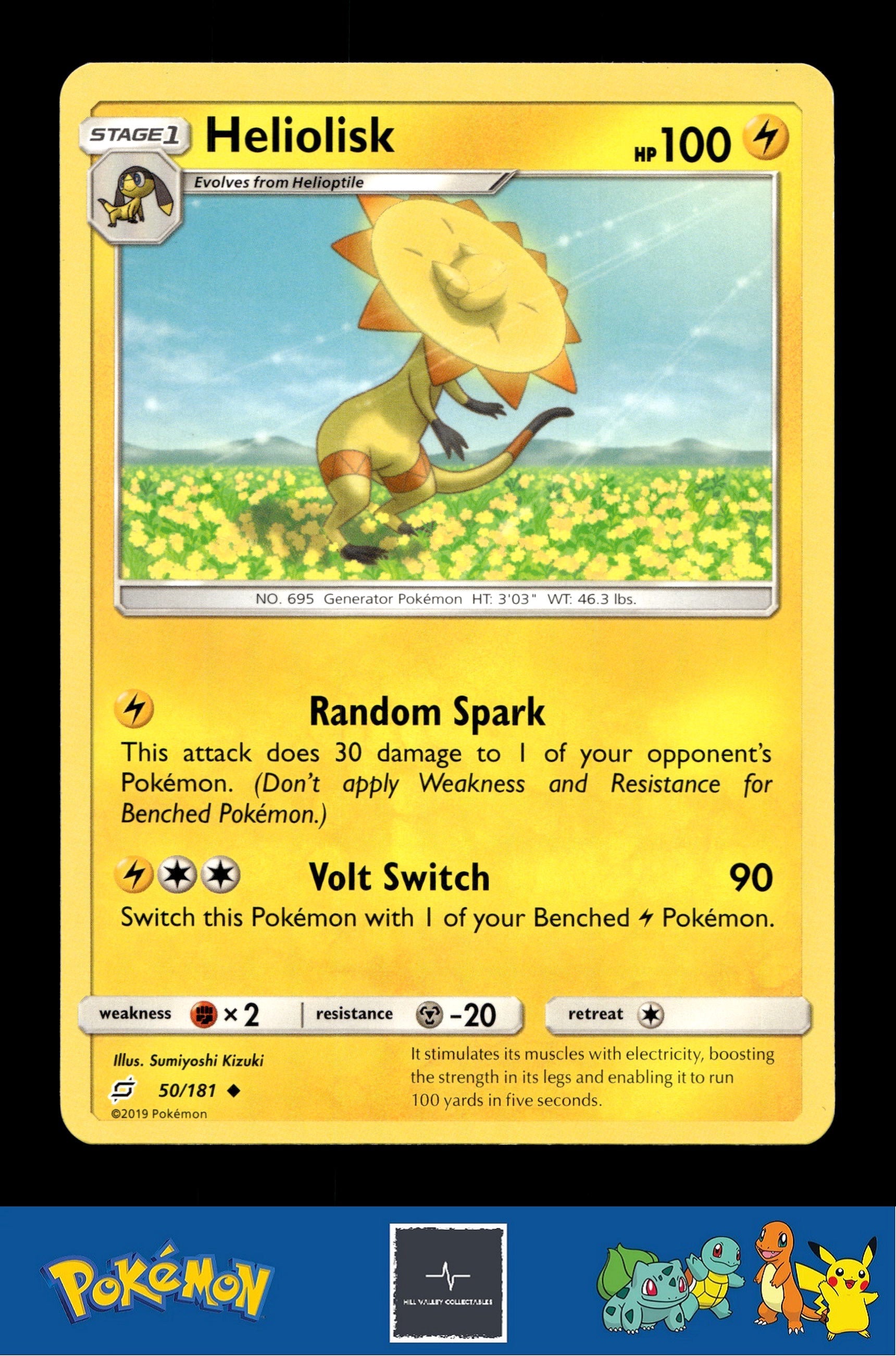 2019 Pokemon SM Team Up 50/181 Heliolisk