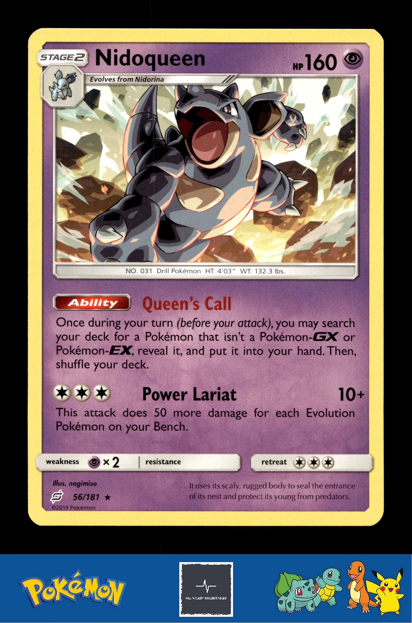 2019 Pokemon SM Team Up 56/181 Nidoqueen