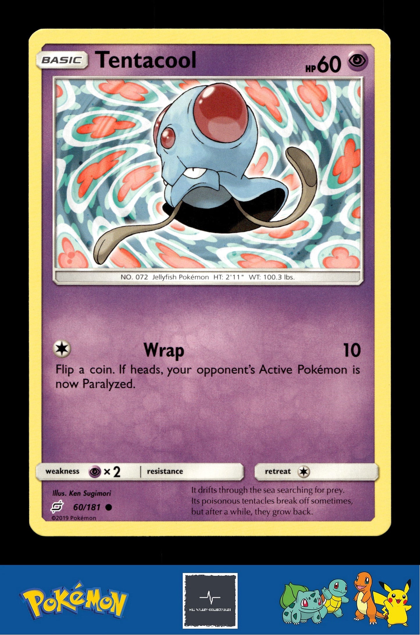 2019 Pokemon SM Team Up 60/181 Tentacool
