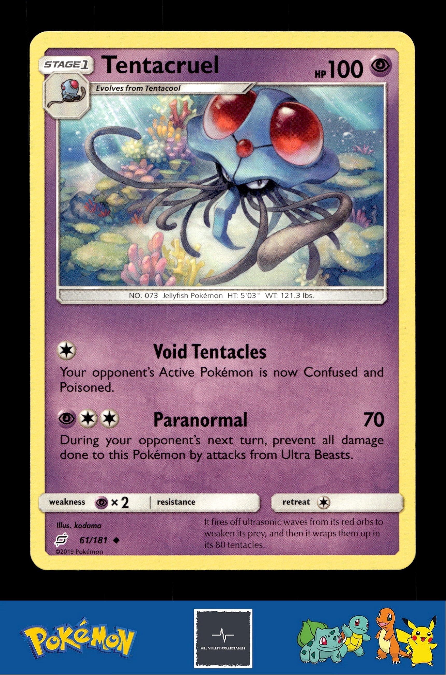 2019 Pokemon SM Team Up 61/181 Tentacruel