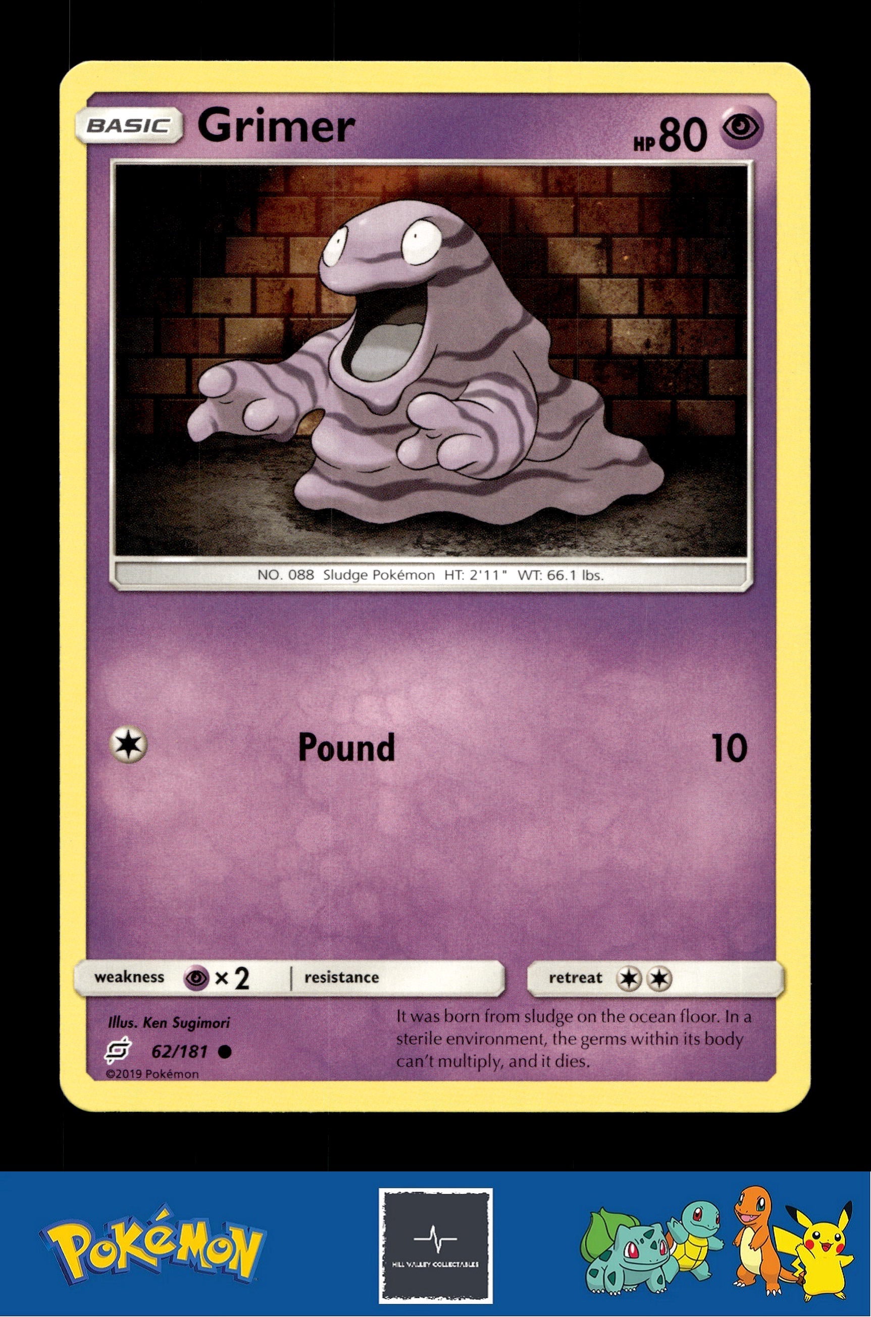 2019 Pokemon SM Team Up 62/181 Grimer
