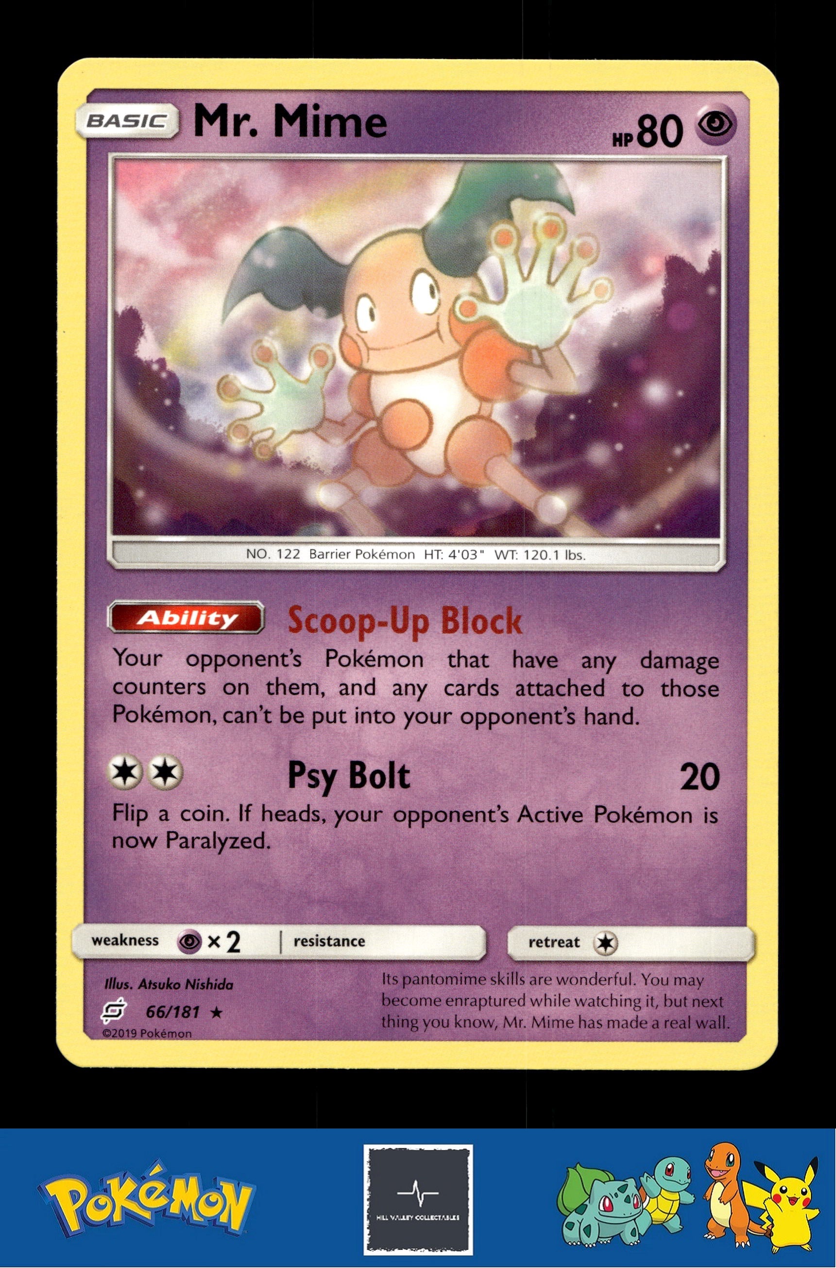 2019 Pokemon SM Team Up 66/181 Mr. Mime