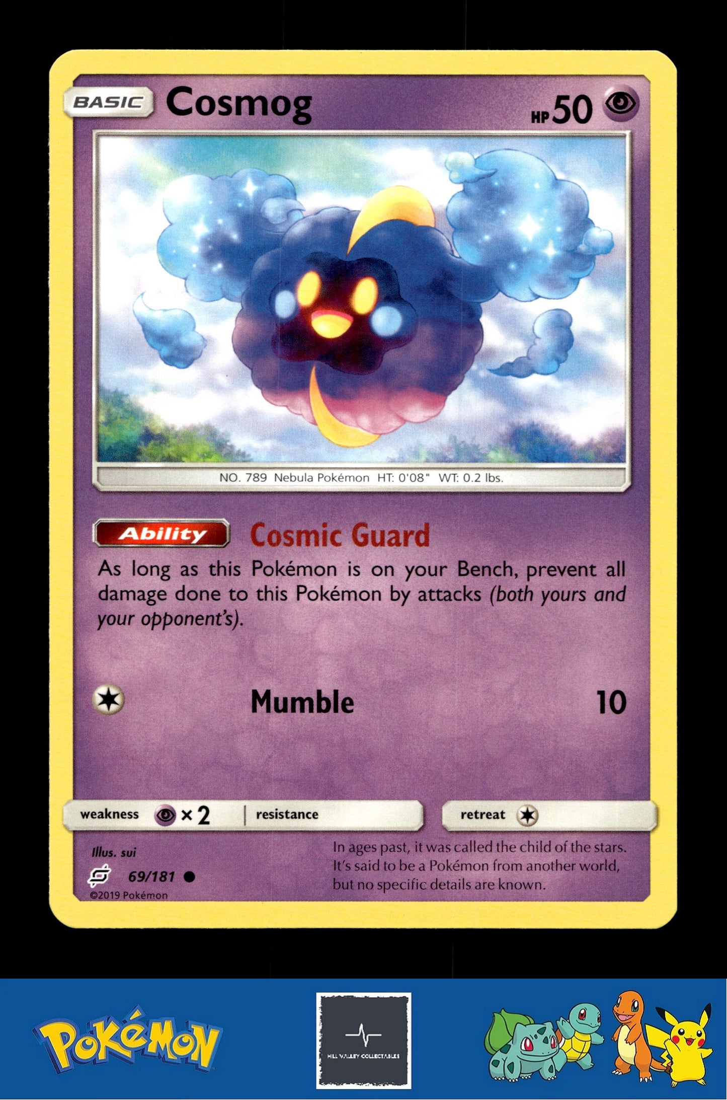 2019 Pokemon SM Team Up 69/181 Cosmog