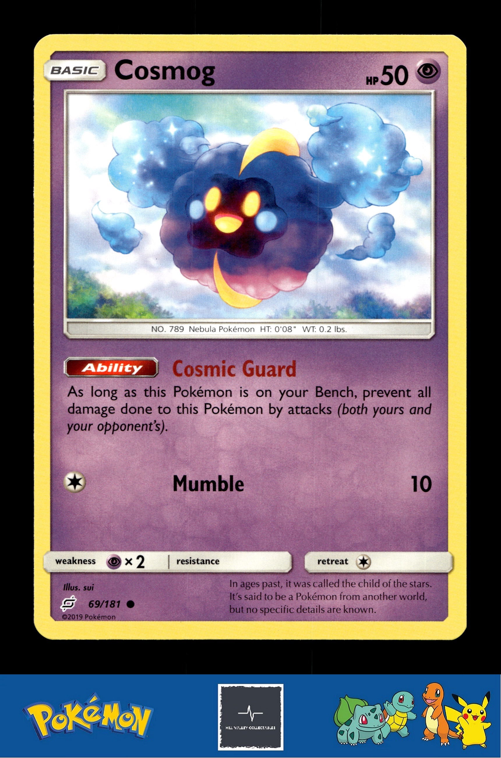 2019 Pokemon SM Team Up 69/181 Cosmog