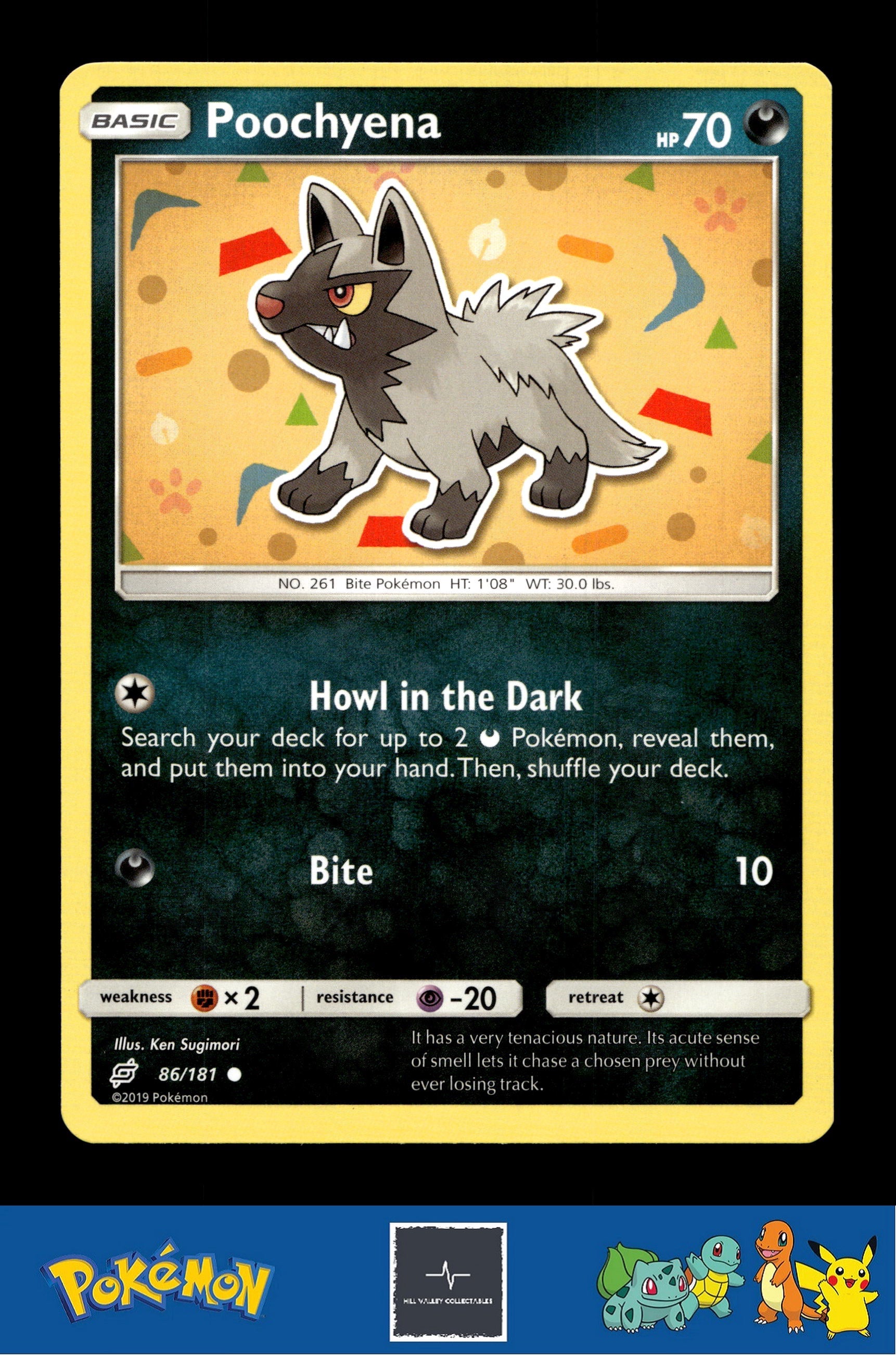 2019 Pokemon SM Team Up 86/181 Poochyena