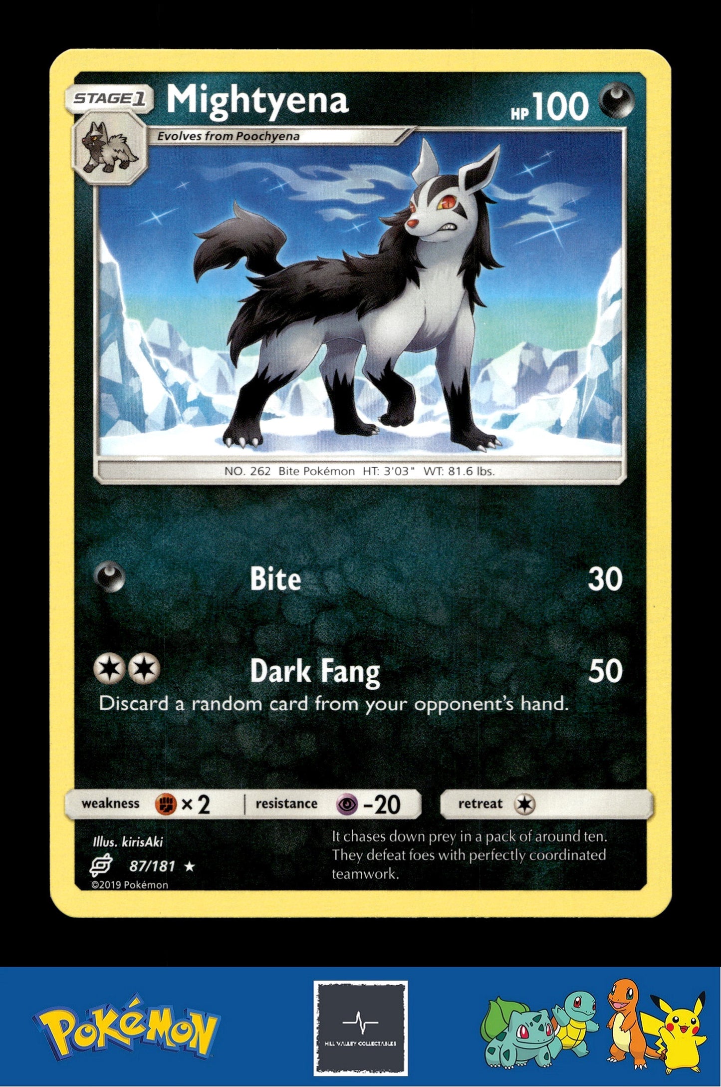 2019 Pokemon SM Team Up 87/181 Mightyena