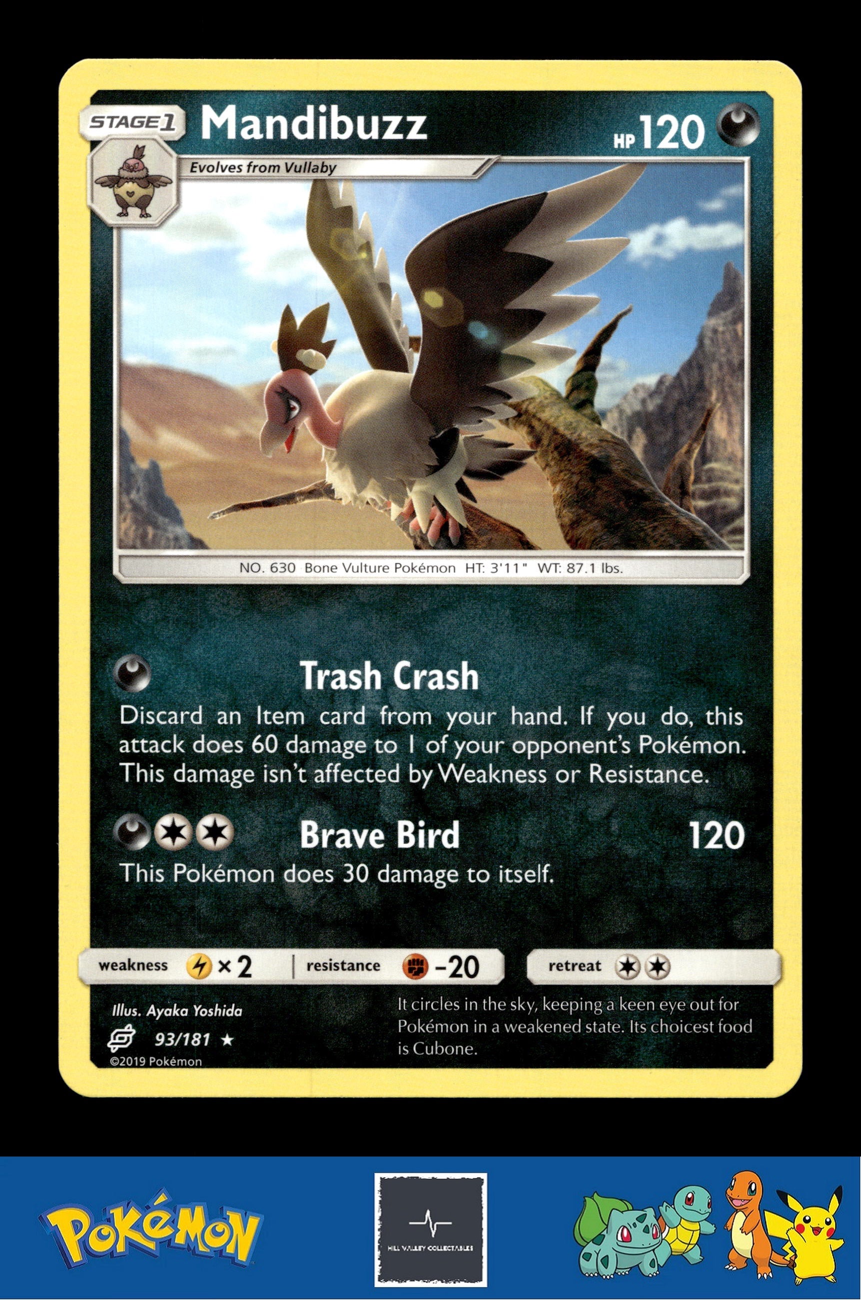 2019 Pokemon SM Team Up 93/181 Mandibuzz