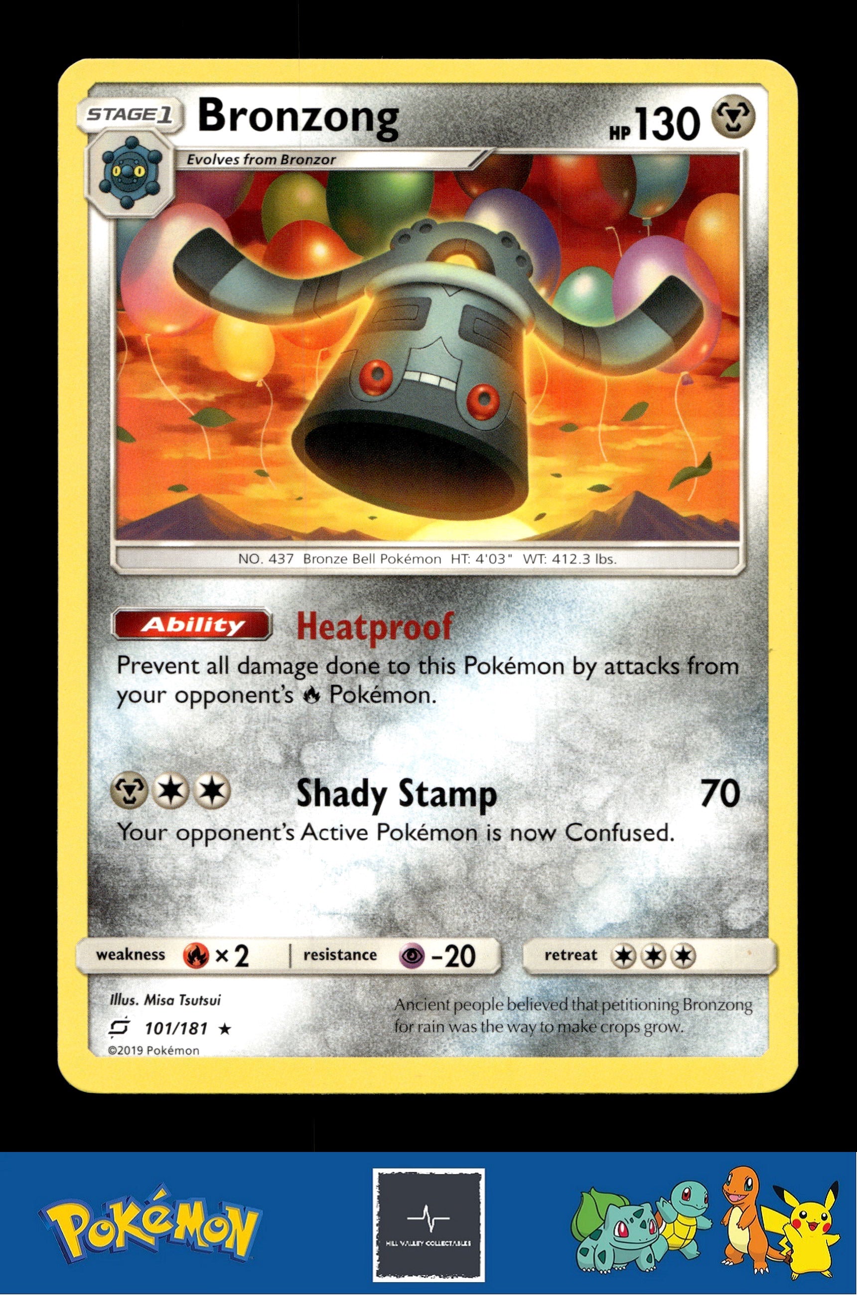 2019 Pokemon SM Team Up 101/181 Bronzong