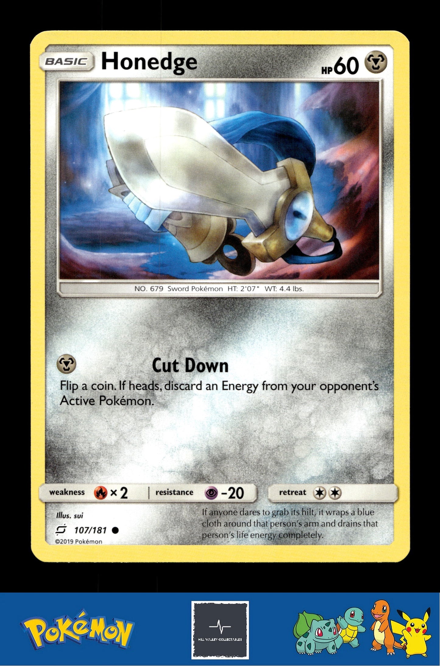 2019 Pokemon SM Team Up 107/181 Honedge