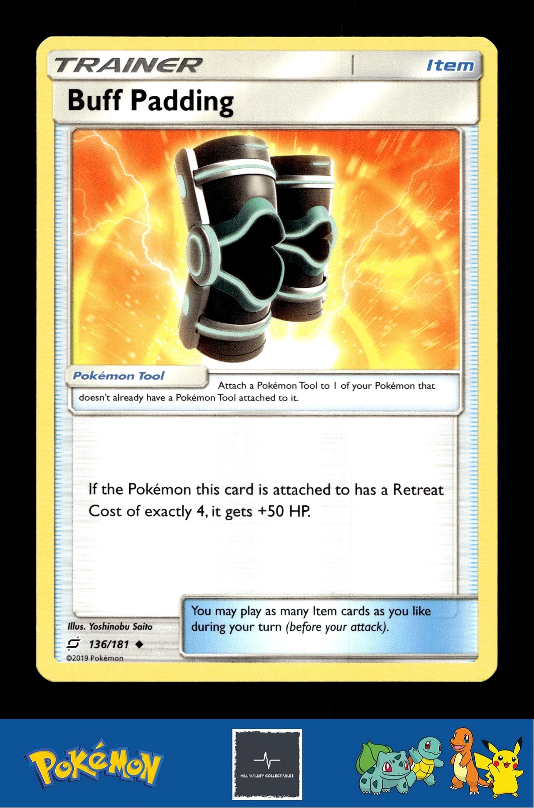 2019 Pokemon SM Team Up 136/181 Buff Padding