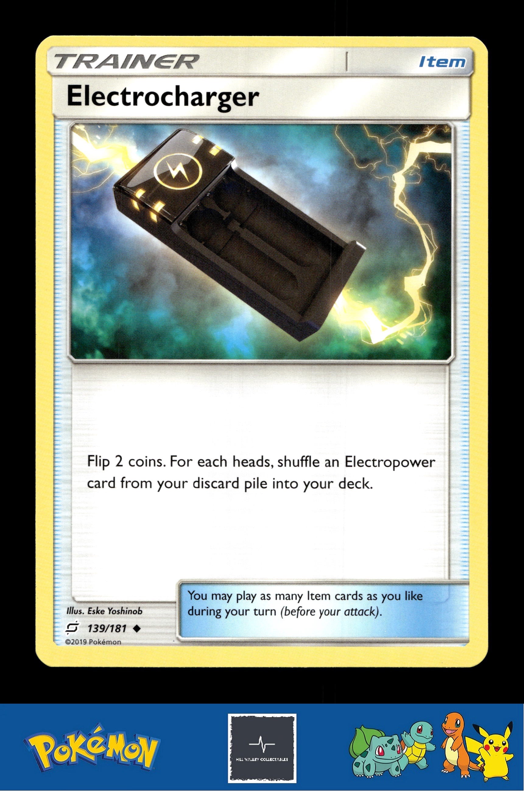 2019 Pokemon SM Team Up 139/181 Electrocharger