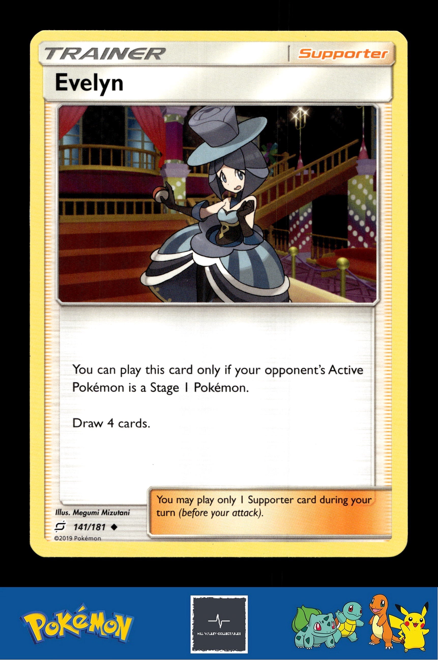 2019 Pokemon SM Team Up 141/181 Evelyn