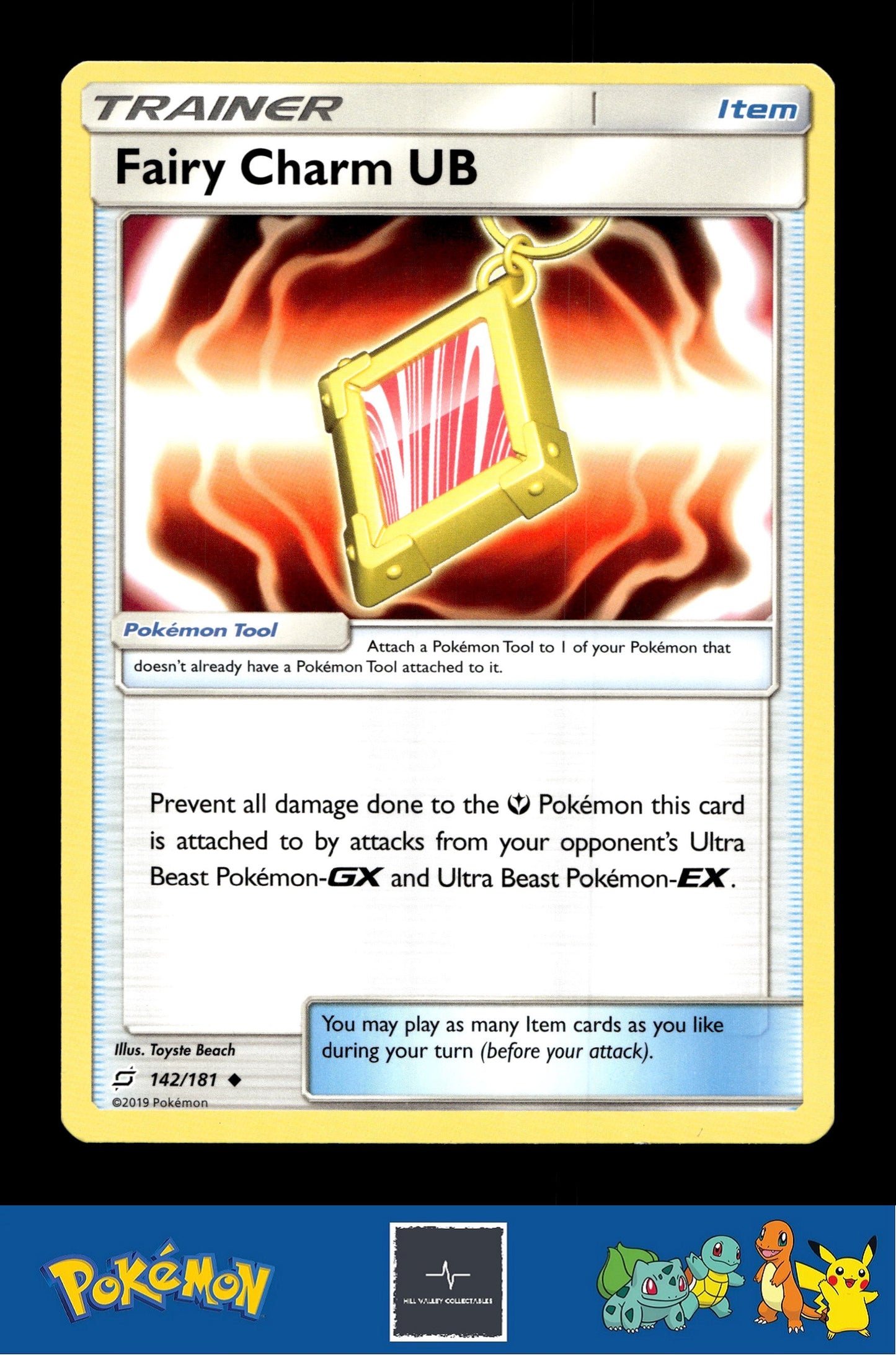 2019 Pokemon SM Team Up 142/181 Fairy Charm UB