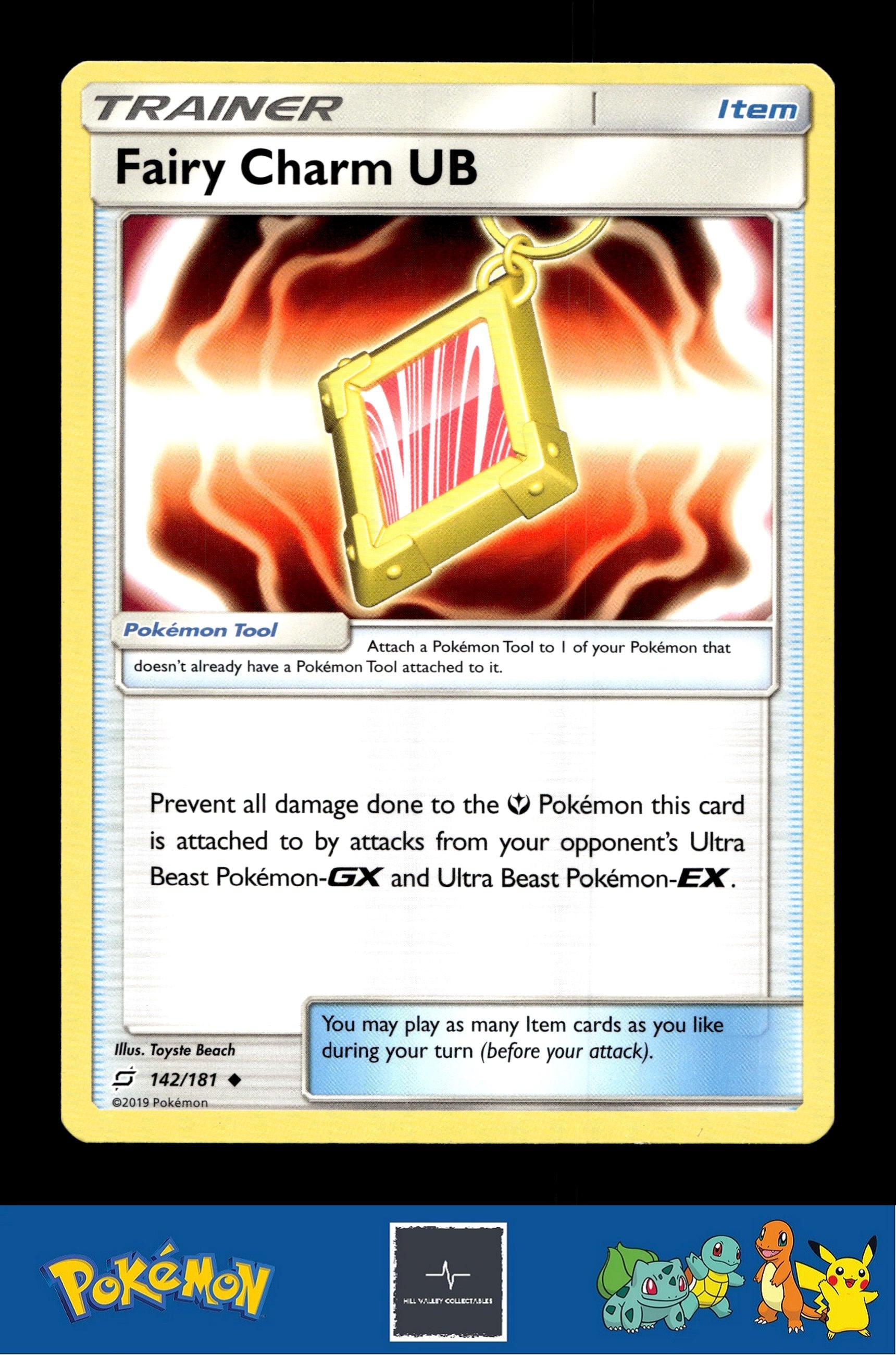2019 Pokemon SM Team Up 142/181 Fairy Charm UB