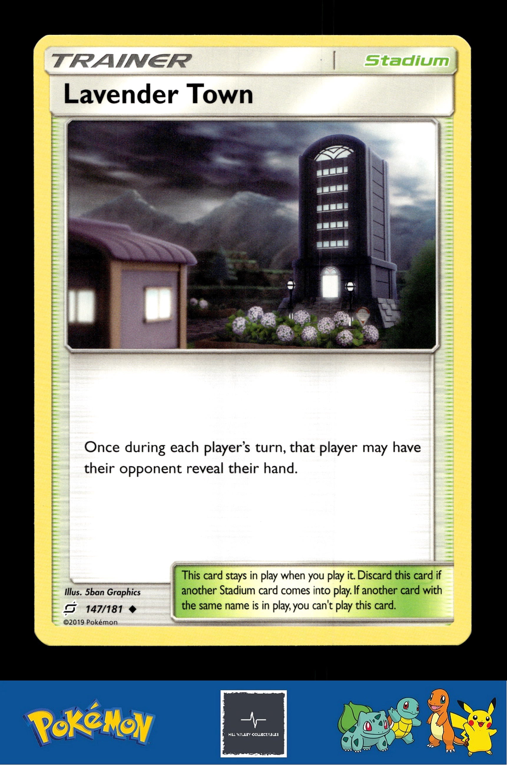 2019 Pokemon SM Team Up 147/181 Lavender Town