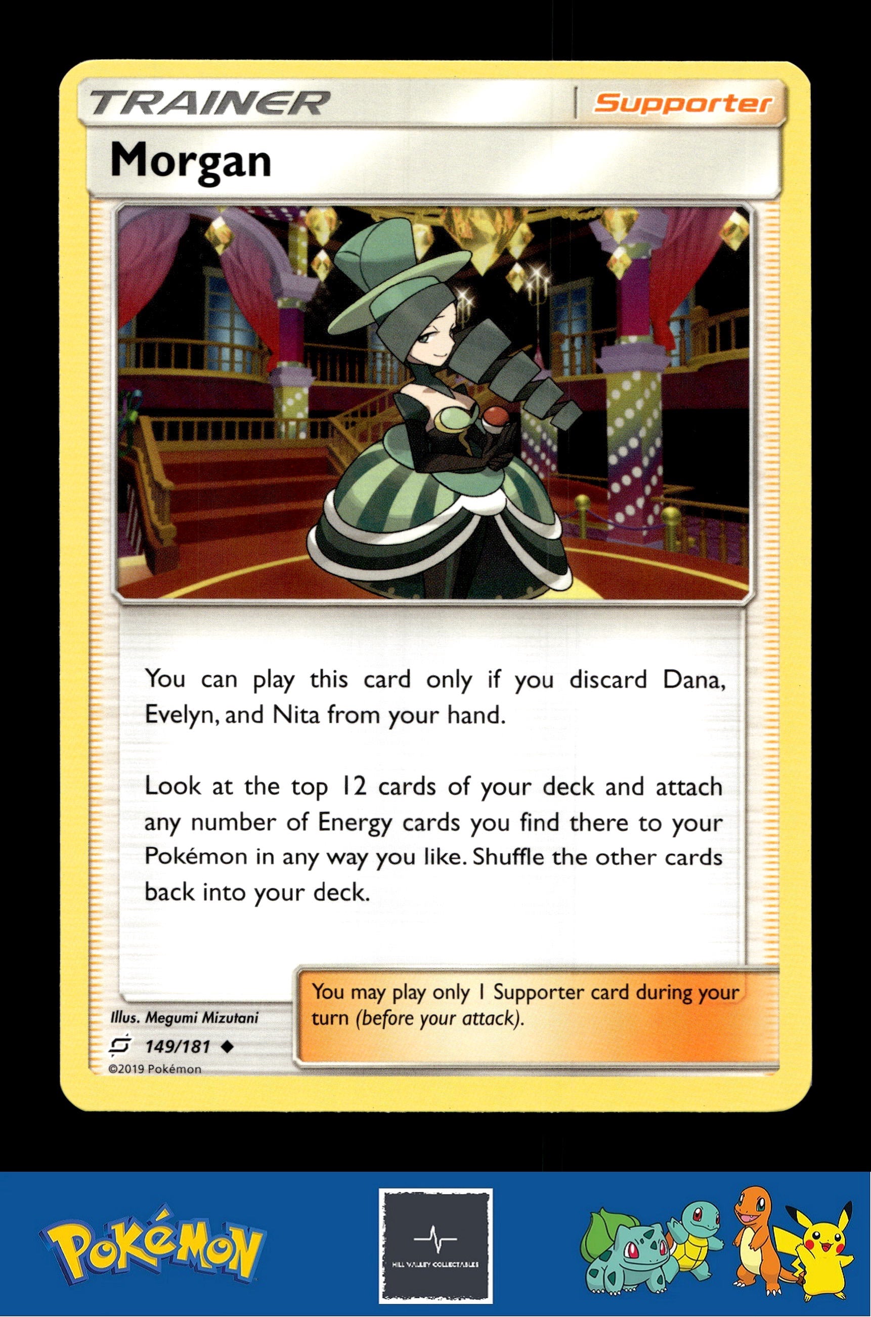 2019 Pokemon SM Team Up 149/181 Morgan
