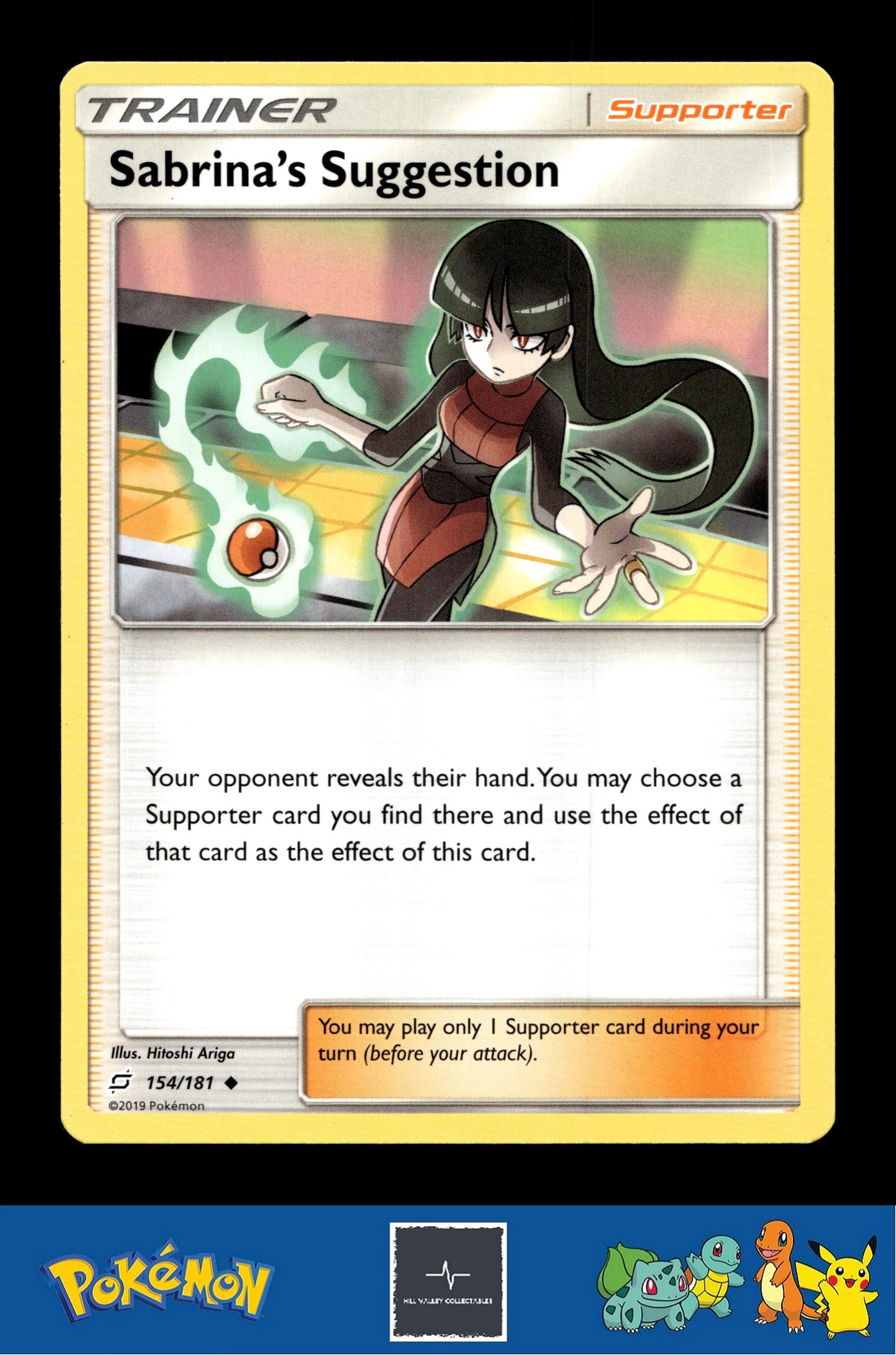 2019 Pokemon SM Team Up 154/181 Sabrina's Suggestion