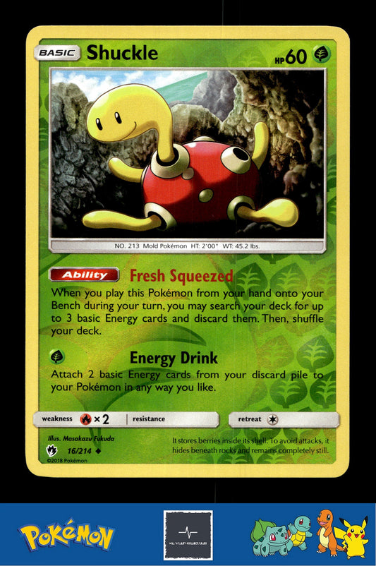 2018 Pokemon SM Lost Thunder 16/214 Shuckle Reverse